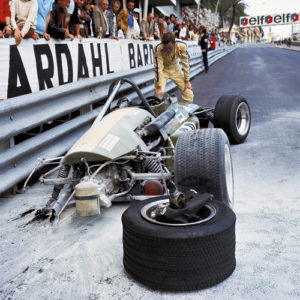 Werner EIsele - CRASH - Randy Shephart - Formel 1 Grand Prix - Monaco 1970