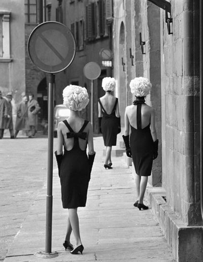 Norman Parkinson, Italienische Collection: drei Mal das KLEINE SCHWARZE, Florenz 1961, Galerie Stephen Hoffman, München