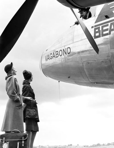 Norman Parkinson, Flugreisen, British Vogue 1946 Galerie Stephen Hoffman, München