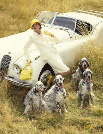 Norman Parkinson, Fashion image taken for the Jaeger calendar 1987/88. Galerie Stephen Hoffman