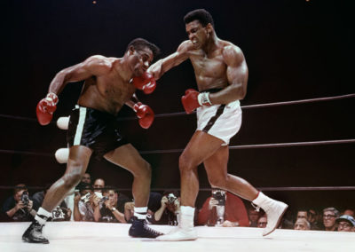 Lawrence Schiller, Muhammad Ali defeating Floyd Patterson, Las Vegas, Nevada, November, 1965, Las Vegas, Nevada 1965 , Galerie Stephen Hoffman, Muenchen