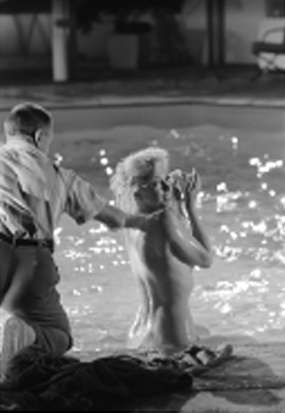 Lawrence Schiller, Drama Coach, Paul Strausberg, with Marilyn Monroe during the filming of of the movie "Something's Gota Give.", Los Angeles, CA 1962, Galerie Stephen Hoffman, Muenchen