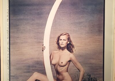 Peter Beard, Deutsches Model Margit Ramme mit "Rekord" Elefantenstoßzahn, 1976, Galerie Stephen Hoffman