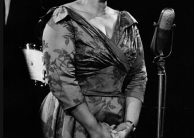 Ted Williams, Ella Fitzgerald performing on Ken Nordine's television show, Chicago, US, 1961, Galerie Stephen Hoffman, München