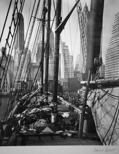 Berenice Abbott, Theoline, Pier 11, East Rivver, Manhattan - 1936, signiert, Galerie Stephen Hoffman
